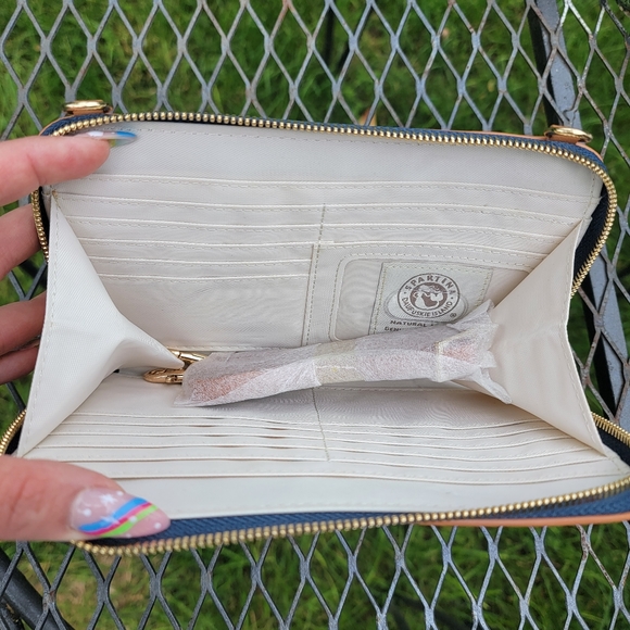 Spartina 449 Leather Wallet Crossbody bag - Picture 6 of 10